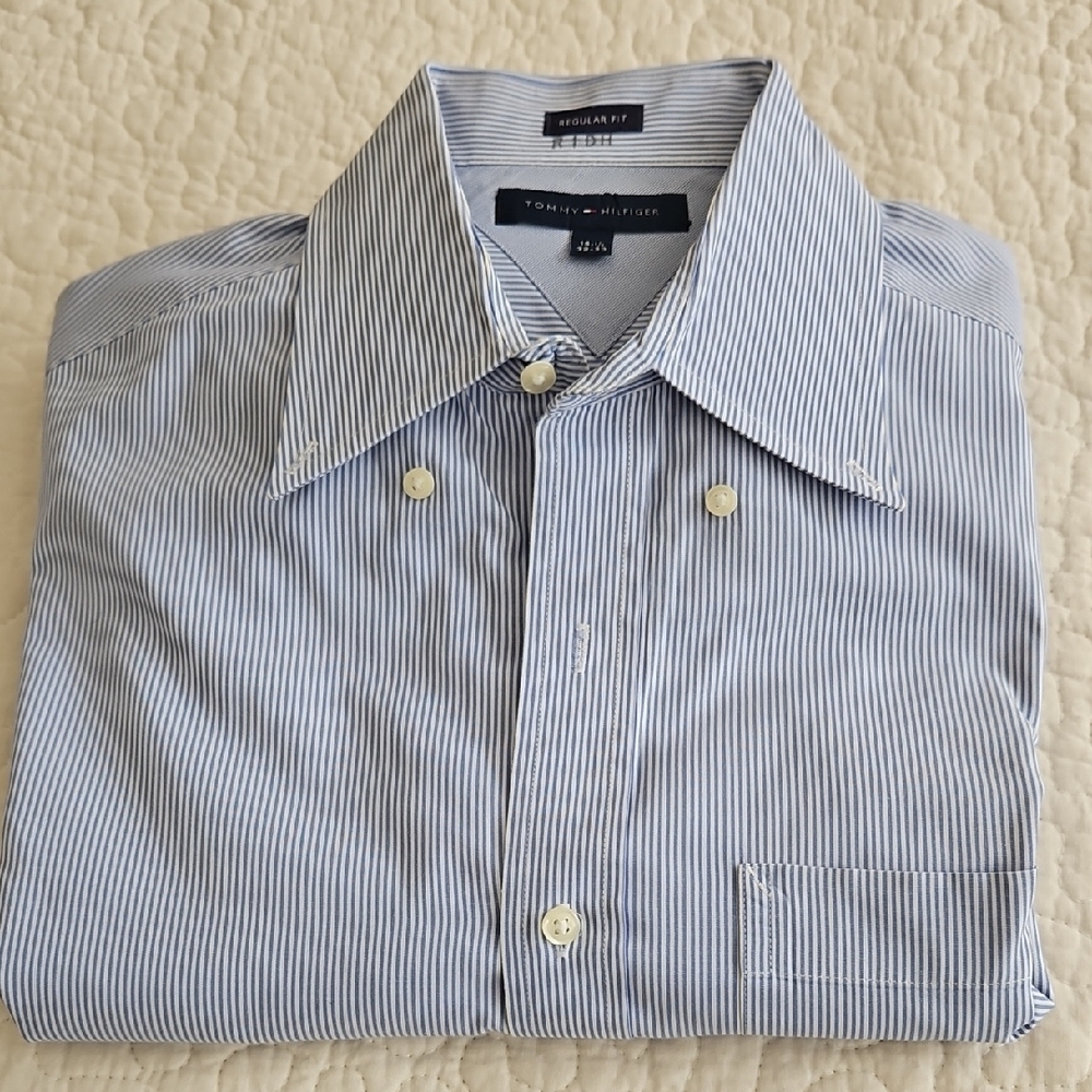 💙HP💙Tommy Hilfiger Vintage Button-Down Shirt 15 1/2 32-33